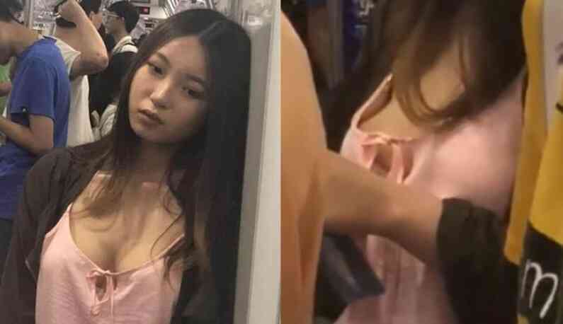 捷運厭世妹「胸前放空」被看光 周圍男客忙著偷拍忘伸援