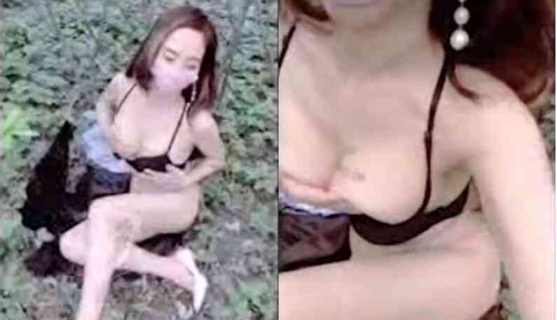 樹叢裡偷情!中俄混血兒美美穿著珍珠情趣內褲和人夫野戰!交配的呻吟響徹雲霄...
