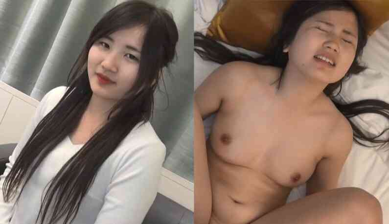 สาวน่ารักอายุ 18 ดูแล้วเรียบร้อยมากนึกไม่ถึงแล้วเธอจะชอบ โดนแตกใน
