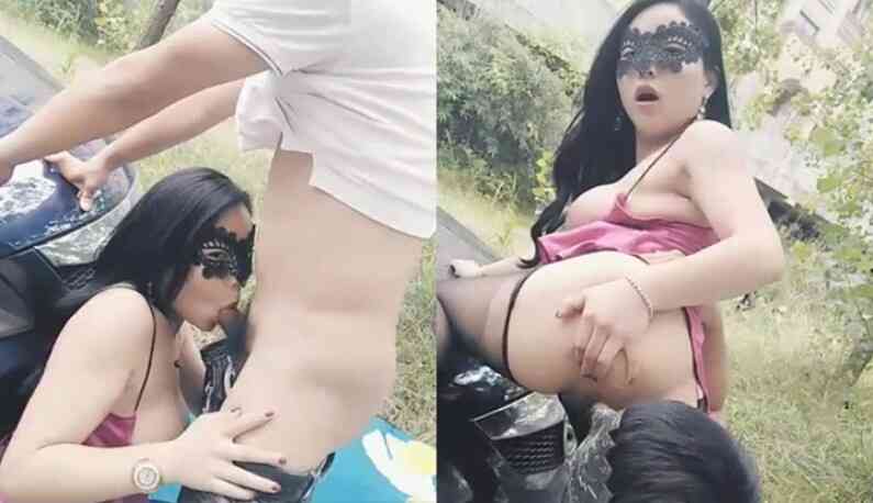 堅挺大奶主播與粉絲驅車野戰~野外
無套激啪~完全不怕路人看~