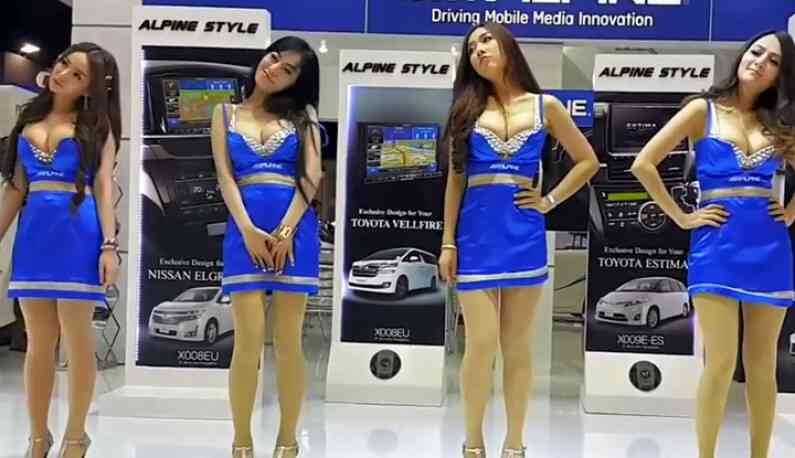 [東南亞] 車展模特跳到胸部快掉出來!!每一個都是人間胸器~