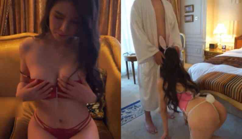 果哥 推女郎最新大尺度私房魅惑~酥胸半露挑逗跪舔~美乳兔女郎來報到!!