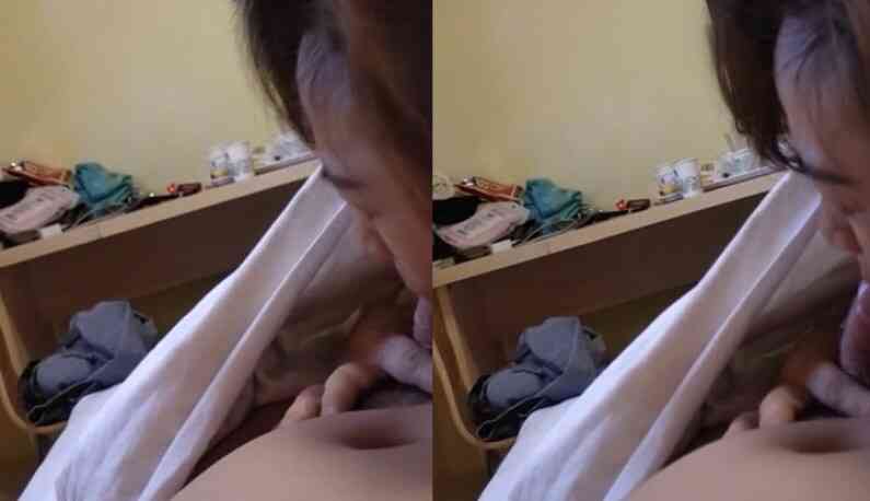 口活很讚的大姐姐,偷偷拍下她吃雞的模樣~