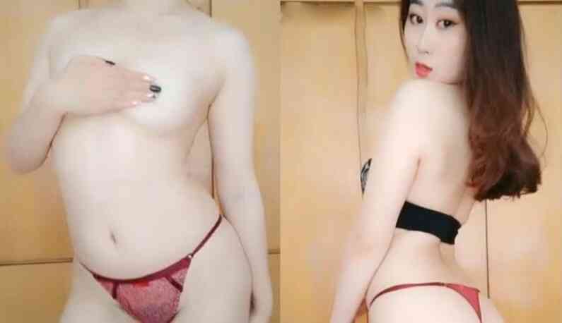 牆壁都歪了!但主播的胸還是值得一看!