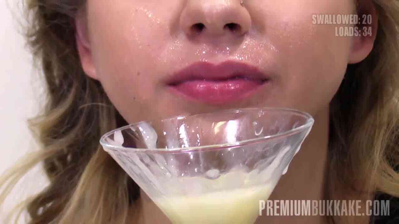 Premium Bukkake - Julie Red swallows 54 huge mouthful cum loads - Thumbzilla